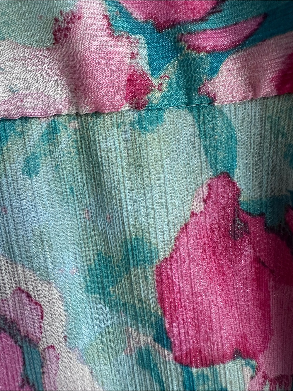 R&M Richards Pink and Teal Floral Halter Maxi Dress - Picture 4 of 4